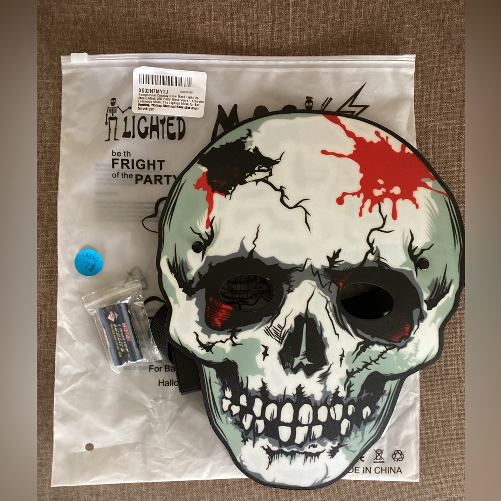 Led Lighted Skull Mask